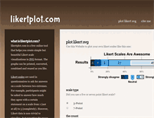 Tablet Screenshot of likertplot.com